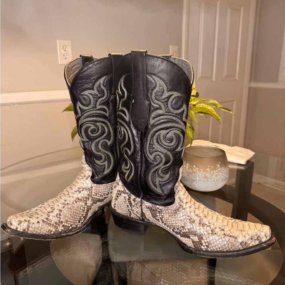 Los Altos Python Cowboy Boots - Picture 3 of 6